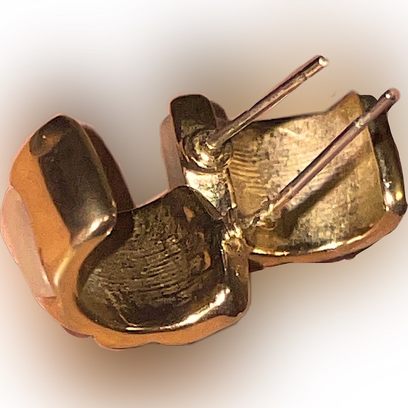 Multicolor Gemstone Hoop Earrings - Picture 5 of 5